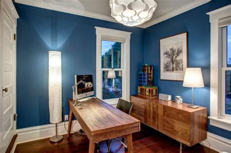 21 Blue Home Office Designs Decorating Ideas Design