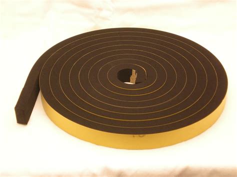 Neoprene Rubber Self Adhesive Strip 30mm Wide X 15mm Thick X 5m Long