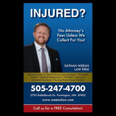 Personal Injury Lawyer Needs Eye Catching Print Ad Other Business Or