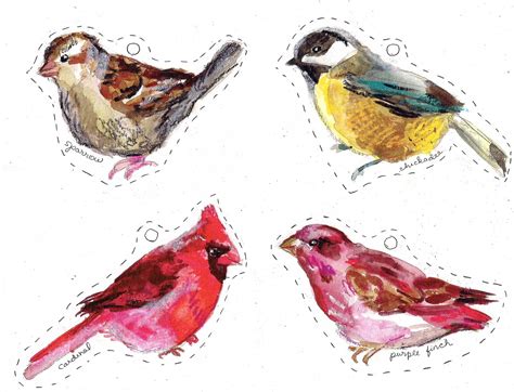Winter Birds Free Printables Making It Lovely
