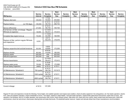 Hi all, in our company we do not have the access program, but i would need to create a preventive maintenance plan in excel (i do not like paper :bonk Preventive Maintenance Schedule Template | Vehicle maintenance log, Preventive maintenance ...
