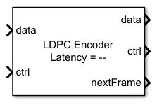 Encode Quasi Cyclic Low Density Parity Check Code Simulink