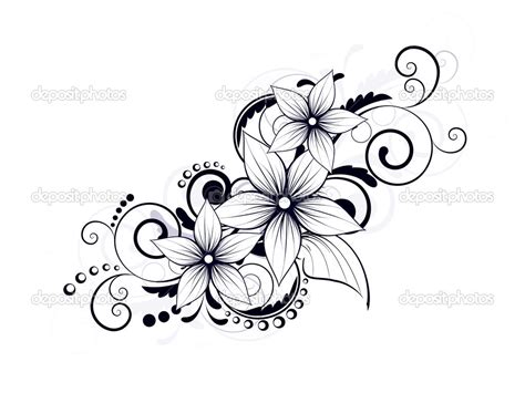 17 Swirly Flower Designs Images Free Vector Floral Swirl Designs