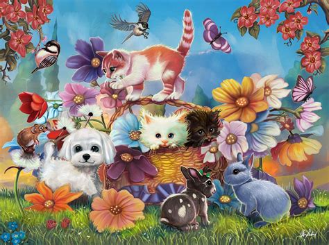 Flowers And Baby Animals On Artstation At
