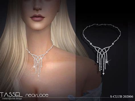 S Club Ts4 Ll Necklace 202006 In 2020 Sims 4 Sims 4 Piercings Sims