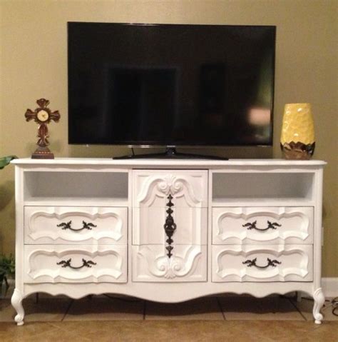 Old Dresser Turned Into A Tv Stand Love This So Easy Furniture