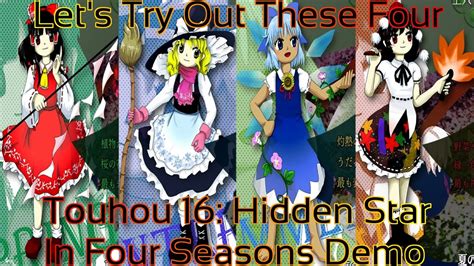 Touhou 16 Hidden Star In Four Seasons Demo All Characters Route
