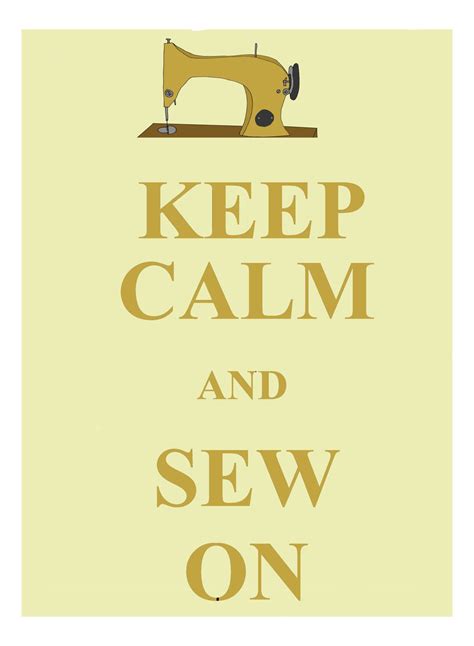 Keep Calm And Sew On 8x10 Illustration Print 1600 Via Etsy