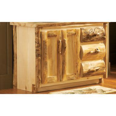 It was most likely left. Mountain Woods Aspen Log 36" Bathroom Vanity from Cabelas ...