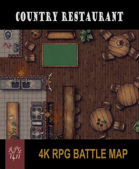 Country Restaurant Rpg Battle Map Rpg 1411