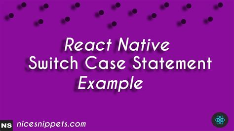 How it works… when you run your app, it starts a server at your machine. React Native Switch Case Statement Tutorial in 2020 ...