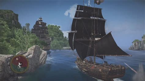 Ship With Black Sails In Assassins Creed Ghost Ship Black Sails