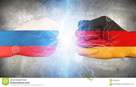 ¿por qué duran tanto los partidos? Germany vs Russia stock illustration. Illustration of ...