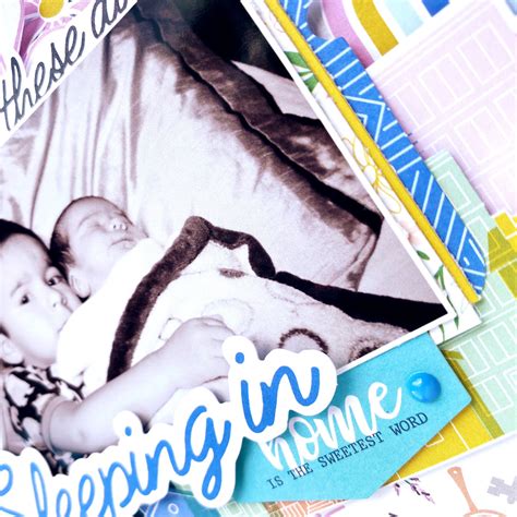 Scrapbook Layout Inspiration Using Lets Stay Home Erica Thompson