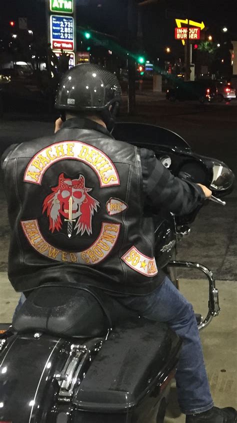 Adffad Apache Devils Mc So⭐️cal Native American Indian Motorcycle