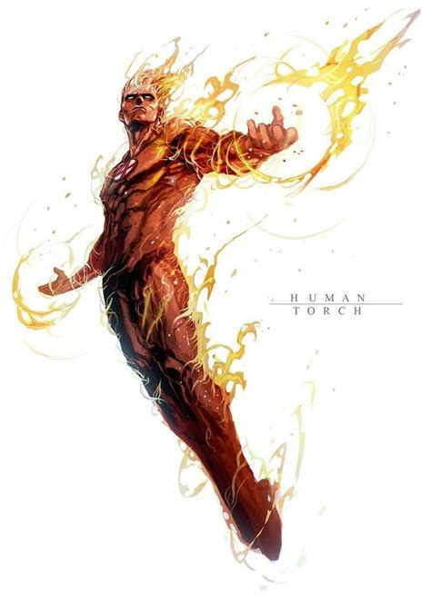 Human Torch By Dexter Soy Marvel Comics Heros Comics Arte Dc Comics