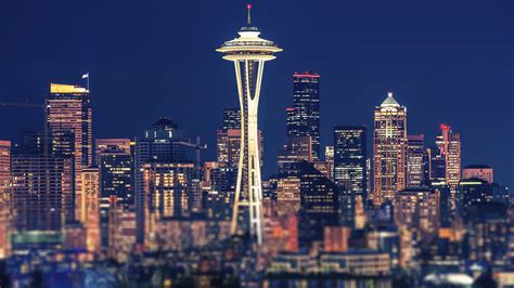 Seattle Night Panoramic Joie Gowan
