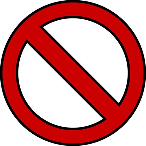 Banimento Proibido Escudo Gráfico Vetorial Grátis No Pixabay Pixabay