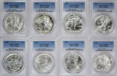 Buy 36 Coin American Silver Eagles Set 1986 2021 Ms69 Pcgs Guidance