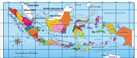 Gambar Peta Letak Geografis Indonesia Gambaran