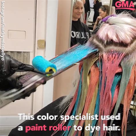 Colorist Invents New Way To Dye Hair With A Paint Roller Artofit