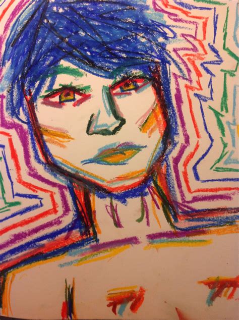 Oil Pastel Abstract Portrait Abstract Portrait Painting Art