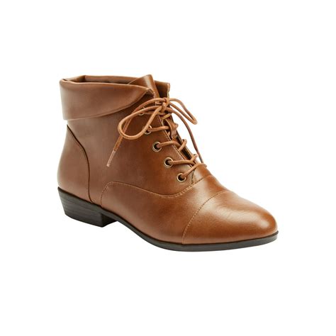 Comfortview Comfortview Womens Wide Width The Darcy Bootie Lace Up