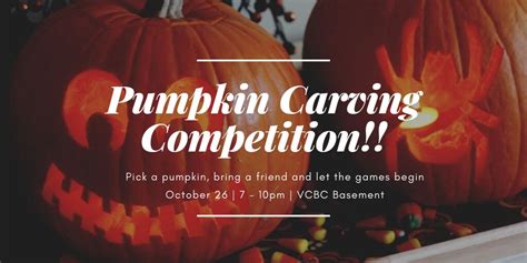 Young Adult Social Pumpkin Carving Competition