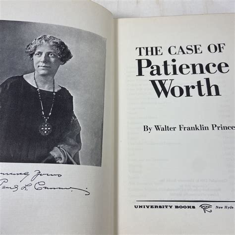 The Case Of Patience Worth By Walter Franklin Prince 1964 Pearl Curran