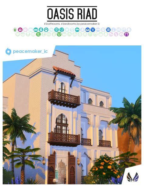 Peaces Place Oasis Riad Sims 4 Updates ♦ Sims 4 Finds And Sims 4