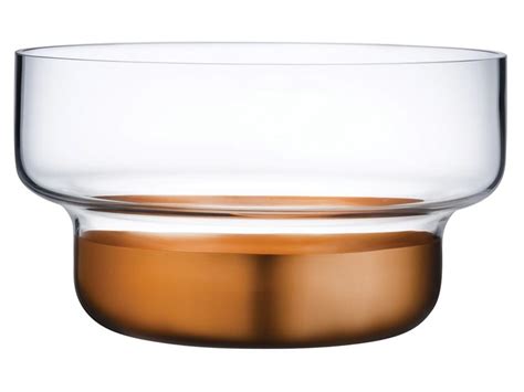 CONTOUR SMALL Crystal Serving Bowl Contour Collection By NUDE Design