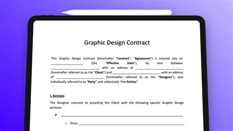 The Working Graphic Design Contract Template Edit For Free