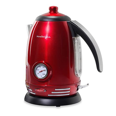 Nostalgia Electrics Retro Electric Tea Kettle In Red Bed Bath And Beyond