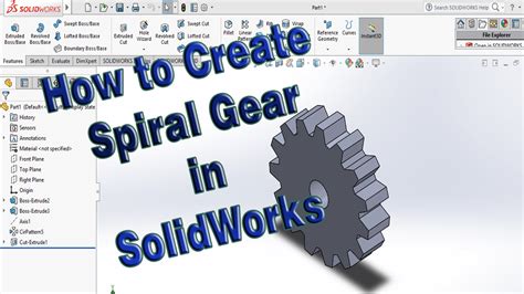 How To Create Gear 3d Model Solidworks Excercises For Beginners