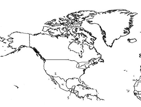 11 North America Map Quiz Worksheet