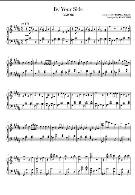OMORI Sheet Music - Pianobin | Sheet music, Music