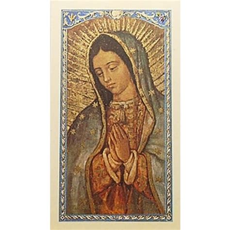 La Magnifica Virgen Guadalupe Magnificat Spanish Prayer Card