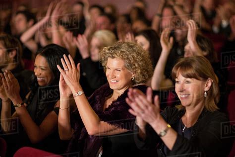 Clapping Theater Audience Stock Photo Dissolve
