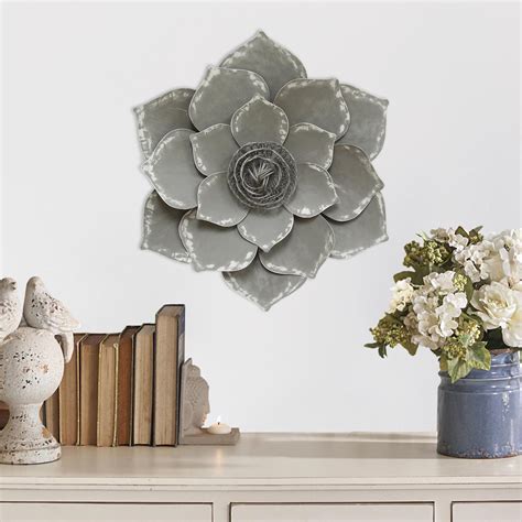 Browse pinterest, the home depot's decor and furniture departments and decorating magazines for wall art inspiration. Stratton Home Decor Metal Grey Lotus Wall Decor-S07656 ...