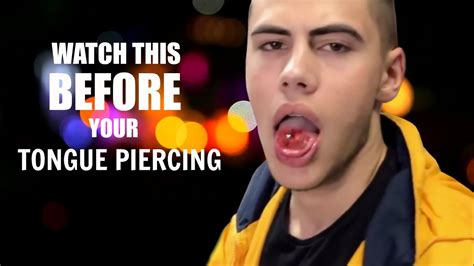 Watch This Before Getting Your Tongue Pierced Youtube