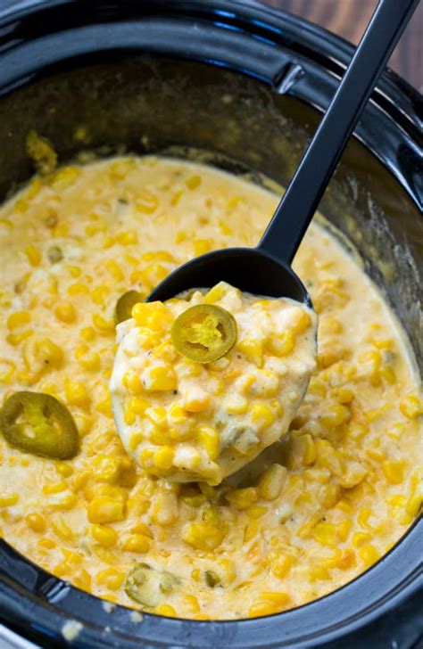 Crock Pot Jalapeno Creamed Corn Spicy Southern Kitchen