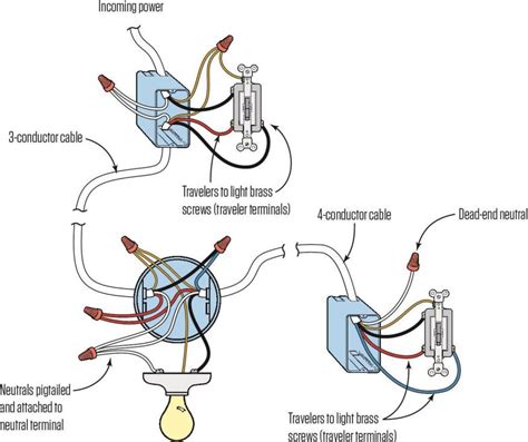 3 Way Light Switch Wiring Diagram Multiple Lights All You Wiring Want