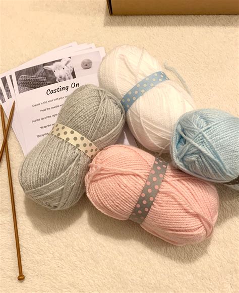 Beginners Knitting Kit Learn To Knit Knitting T Set Etsy Uk