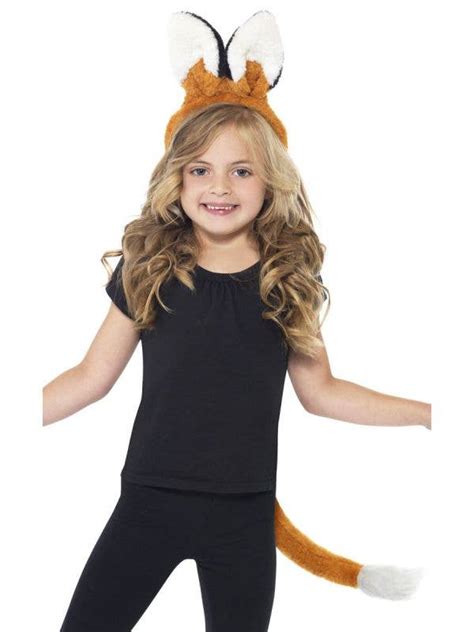 Fox Costume Ears And Tail Set Kids Fox Costume Ears And Tail Kit