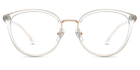 women s full frame mixed material eyeglasses