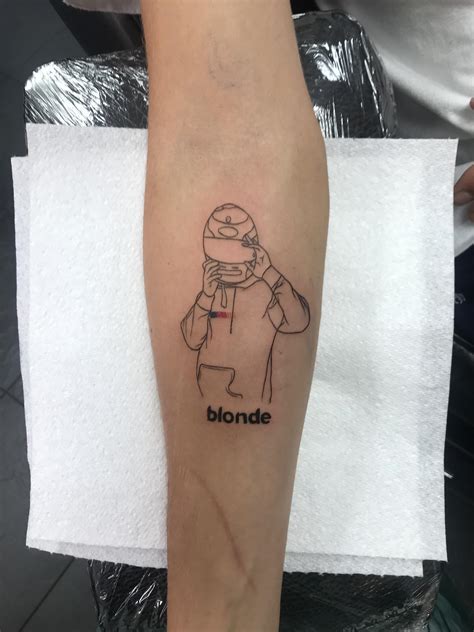 Frank Ocean Blonde Album Cover Tattoo On Arm Kopbudget