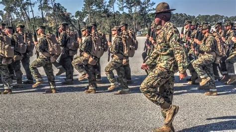 Marines Recruits Drill Practice Youtube