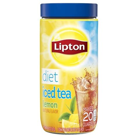 Ice tea lemon flavoured from lipton (16 pk*14g), 224 g , vegetarian product. Lipton Diet Lemon Iced Tea Mix - 20qt : Target