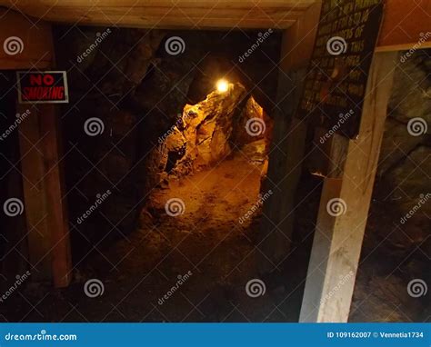 Goldmine Tour in Idaho Springs Colorado Stock Image - Image of amazed