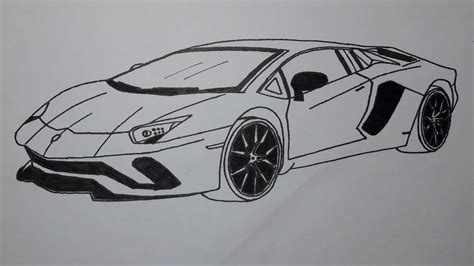 How To Draw A Lamborghini Car Step By Step Youtube